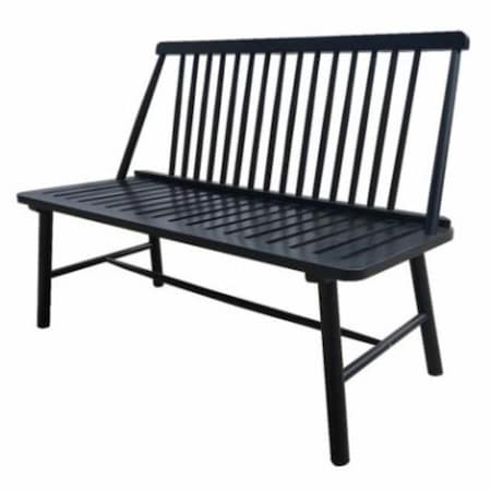 Jack Post 4 ft. Farmhouse Bench, Black Painted Wood 270092